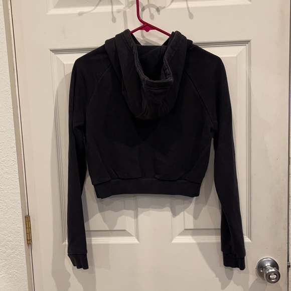 Very Nice Adidas Youth Hooded Black Pullover Sweatshirt, Unisex. - Picture 6 of 7